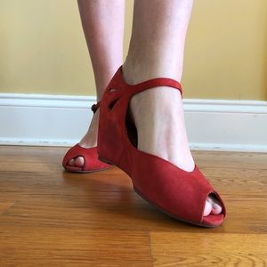 Red Jeffrey Campbell Wedges